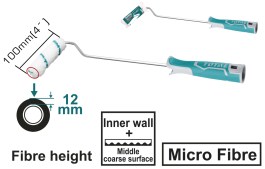 TOTAL MINI CYLINDER BRUSH FOR INNER WALLS THT8541D TOTAL ΜΙΝΙ ΡΟΛΟ ΒΑΦΗΣ ΓΙΑ ΕΣΩΤΕΡΙΚΟΥΣ ΤΟΙΧΟΥΣ THT8541D